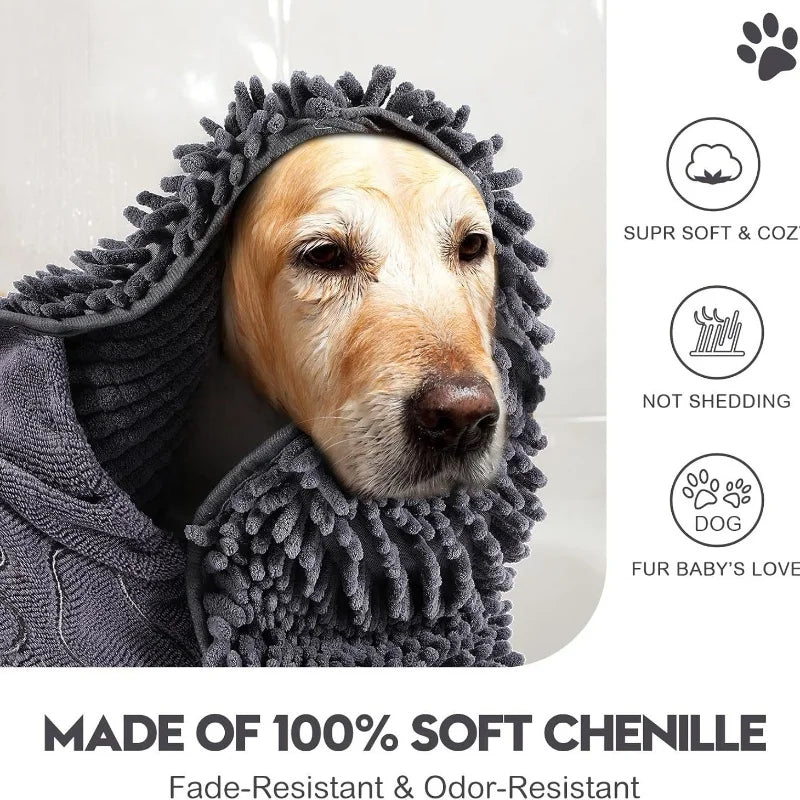 Toalla de Secado Rápido para Mascotas | Suave y Absorbente