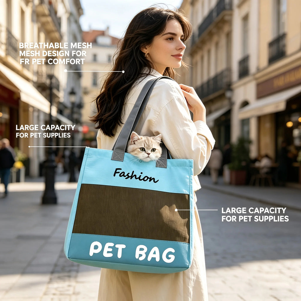 Mochila Transportadora para Gatos y Perros Pequeños | Cómoda y Segura