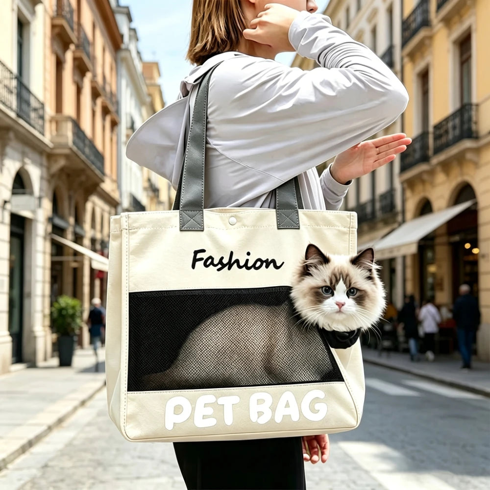 Mochila Transportadora para Gatos y Perros Pequeños | Cómoda y Segura