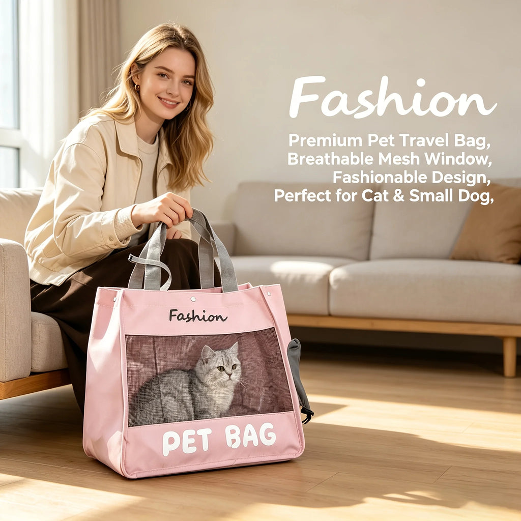 Mochila Transportadora para Gatos y Perros Pequeños | Cómoda y Segura