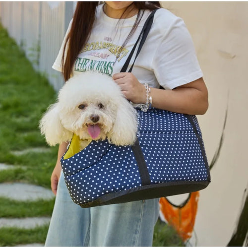 Bolsa Transportadora Portátil para Mascotas | Malla Transpirable y Cálida